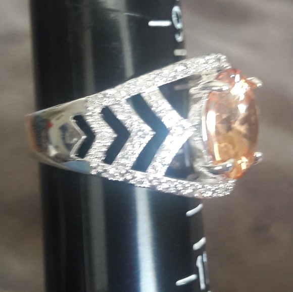 925 sterling silver citrine ring - Picture 4 of 6